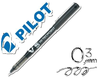 BOLIGRAFO AZUL PUNTA FINA GEL V5 0.3MM